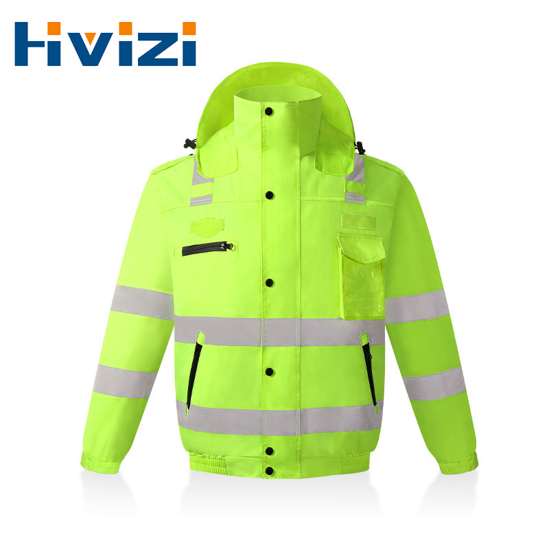 Quality Winter Clothing Bomber Jacket - Jaqueta bomber impermeável de alta visibilidade,