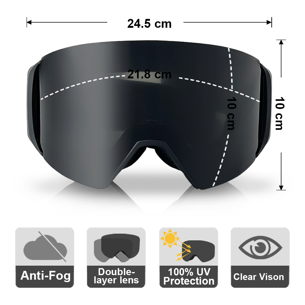 Snow Goggle Uv - Óculos de esqui profissional das mulheres