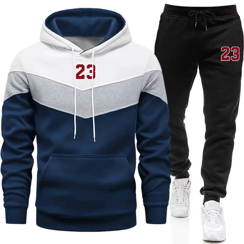 Winter Clothing Men - Novo Conjunto de Moletom Masculino Casual
