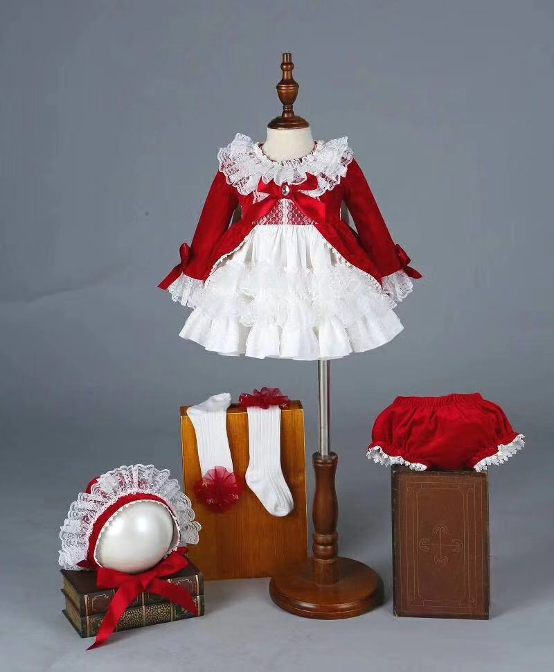 Winter Clothing Baby Girl - Conjunto de 4 Peças: Vestido de