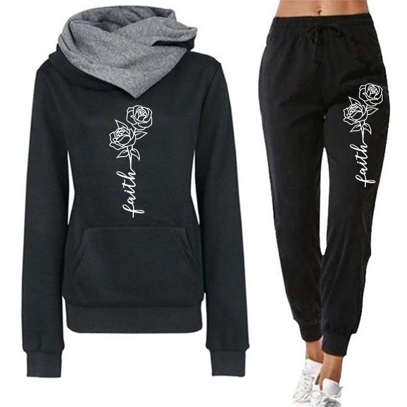 Winter Clothing Factory Outlet - Conjunto de Moletom Feminino Casual com