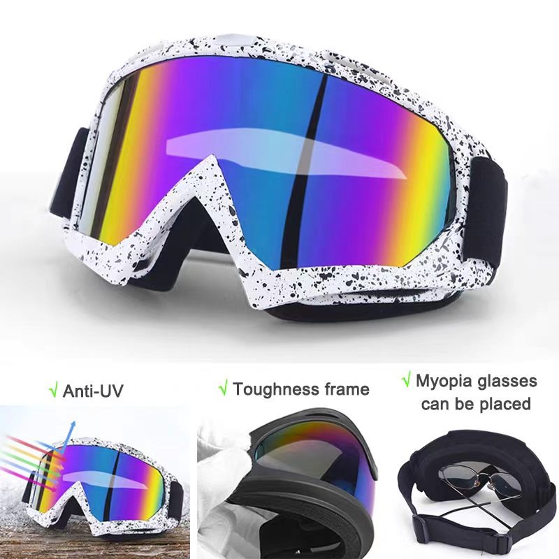 Snow Goggle Uv - Óculos de Proteção Oversized para Capacete