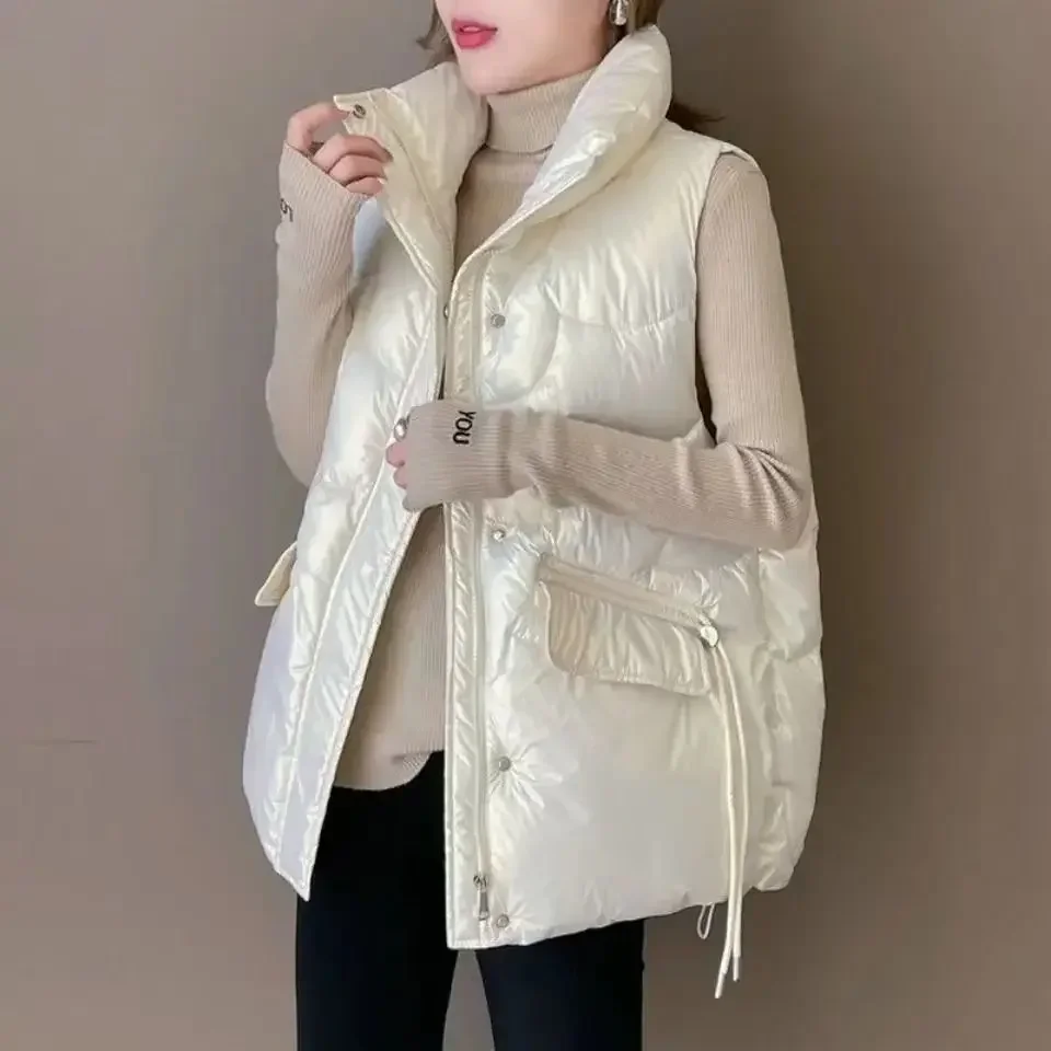 Winter Clothing On Sale - Colete feminino meio acolchoado solto curto