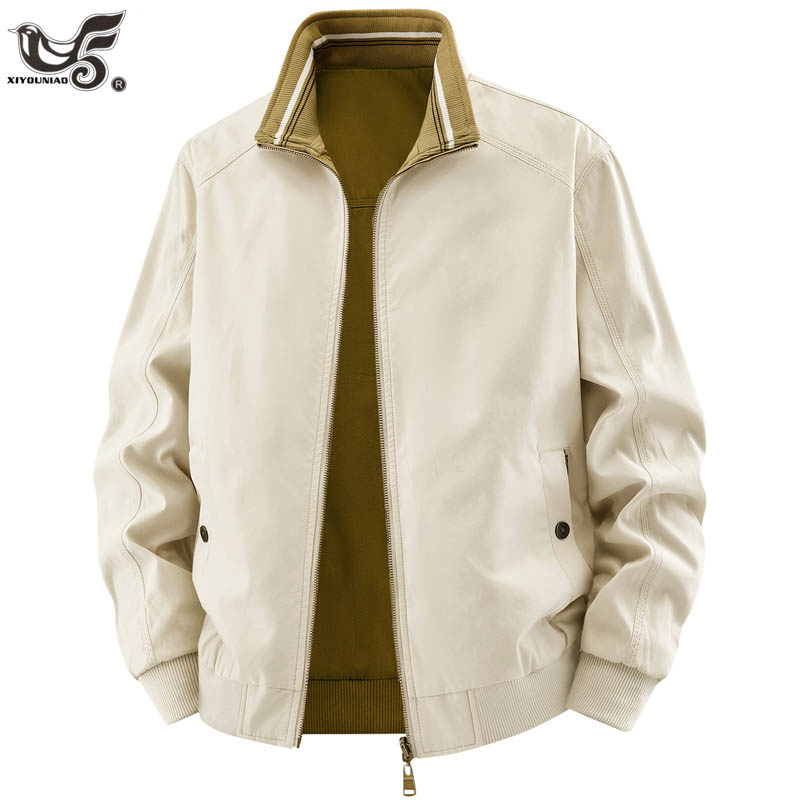 Quality Winter Clothing Bomber Jacket - Jaqueta Reversível de Alta Qualidade para