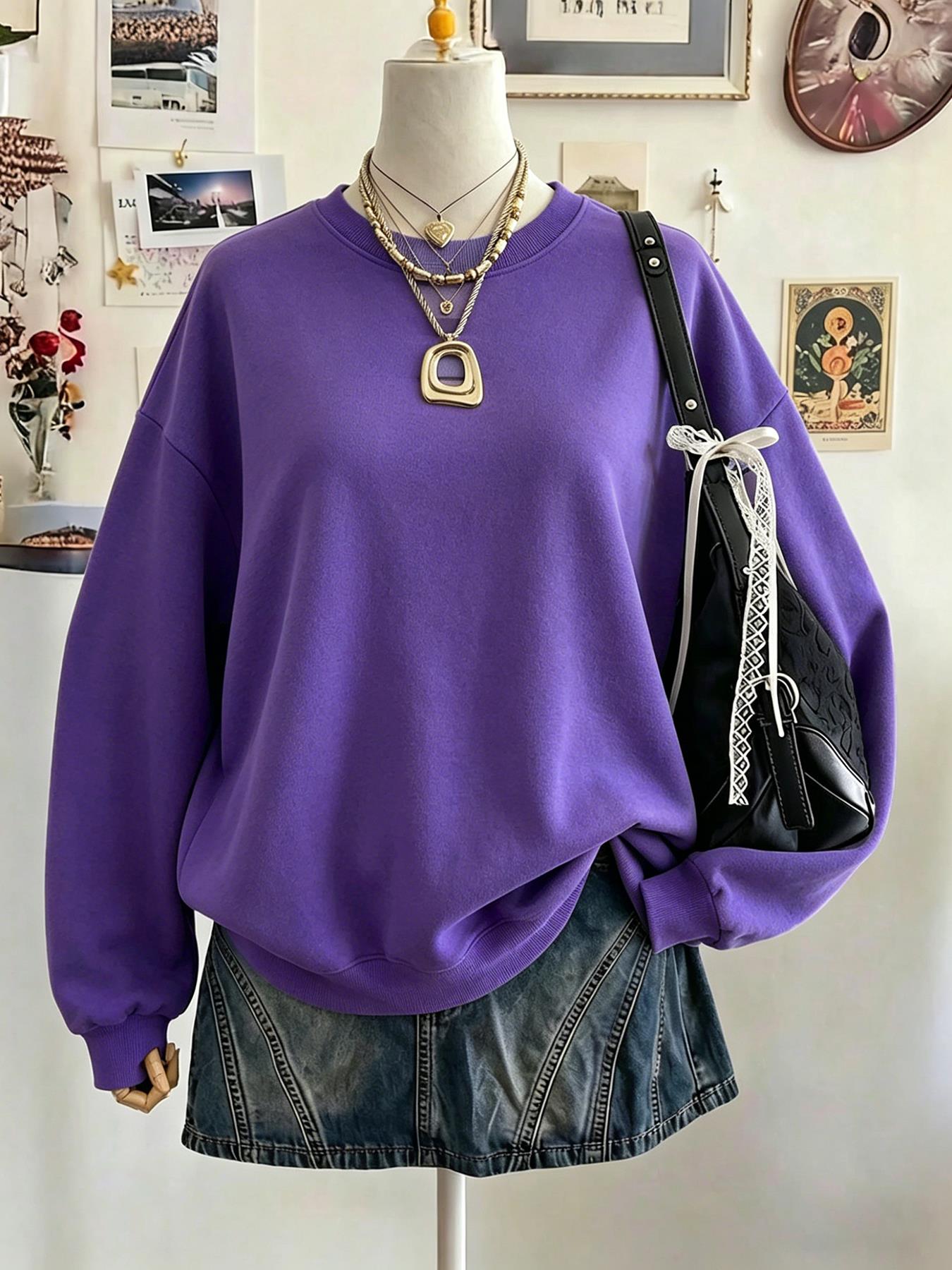 Winter Clothing On Sale - Em Promoção: Moletom Feminino Casual Preto