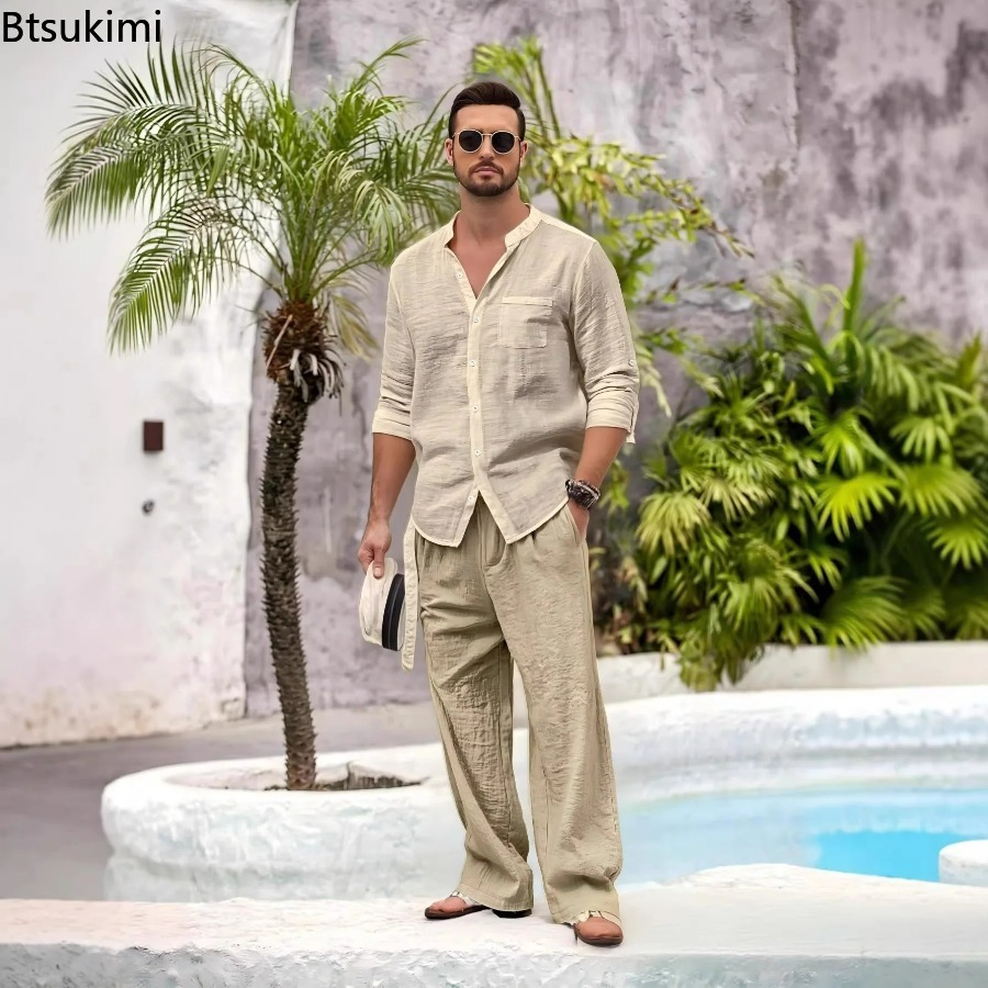 Winter Clothing Men - Novo Conjunto Masculino Casual de Algodão