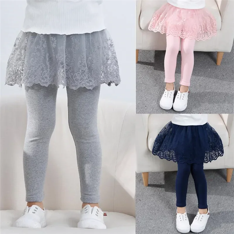 Winter Clothing Baby Girl - Novo bebê meninas leggings rendas princesa