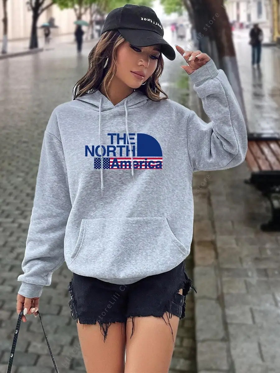 Winter Clothing Trends For Women - Hoodies Femininos com Estampa Gráfica e