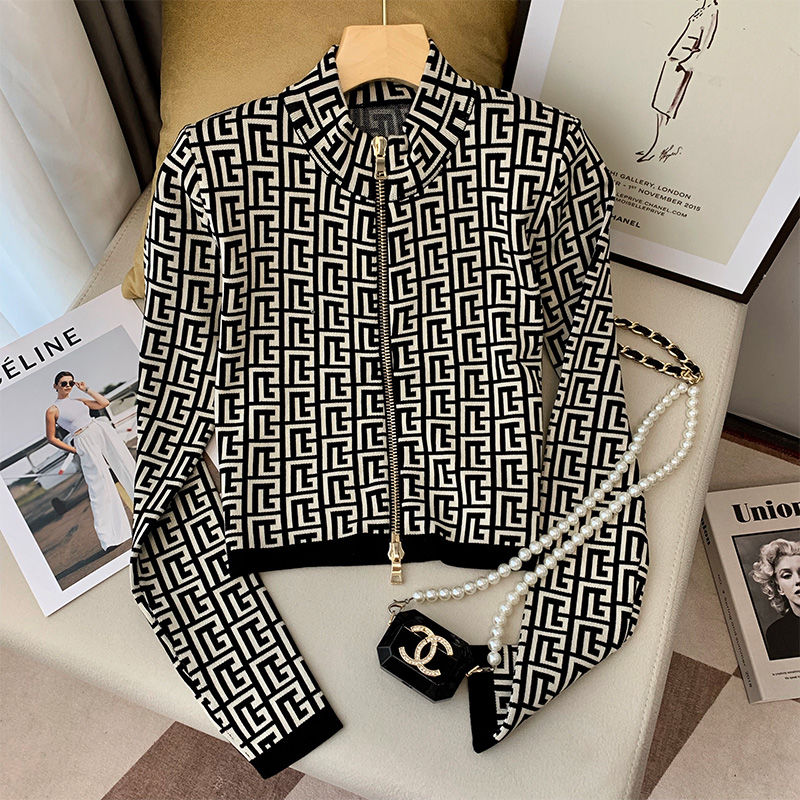 Winter Clothing Trends For Women - Senhoras moda impressão temperamento casaco outono