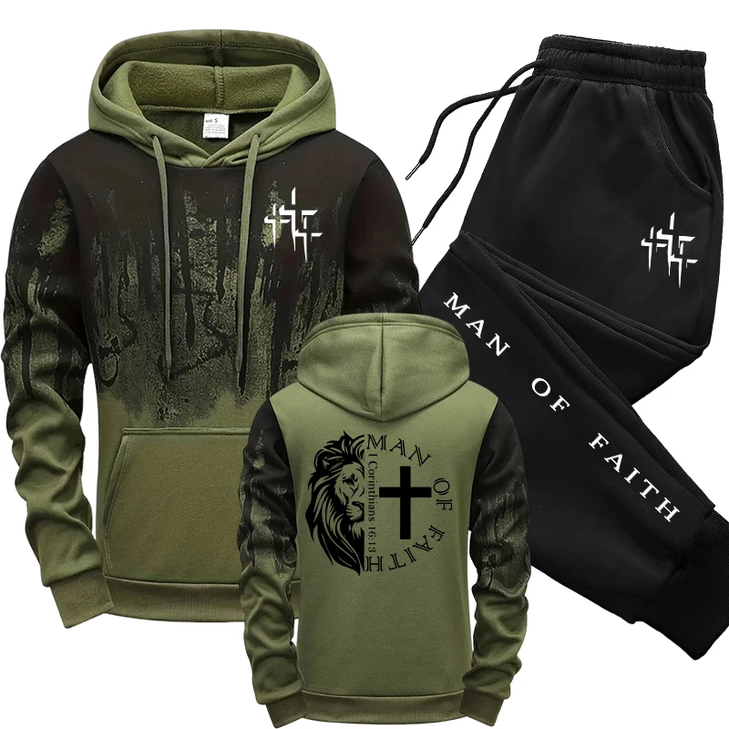 Winter Clothing Men - Conjunto Masculino com Estampa Homem da