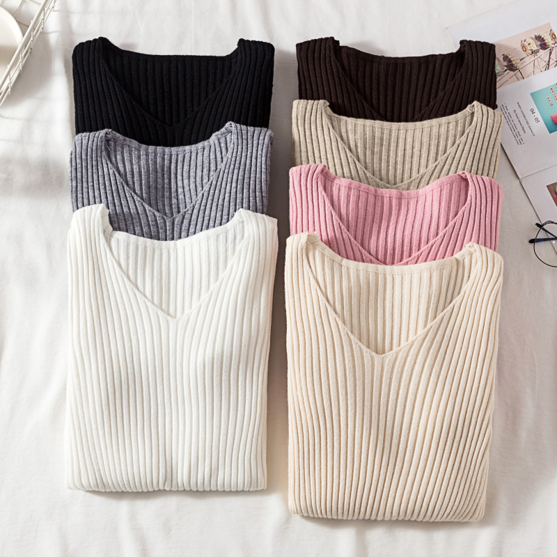 Winter Clothing Factory Outlet - Outono inverno feminino suéteres casual manga
