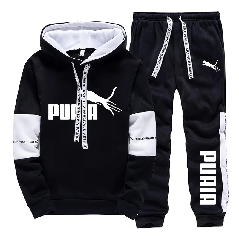 Winter Clothing Men - Conjunto Masculino de Moletom com Capuz
