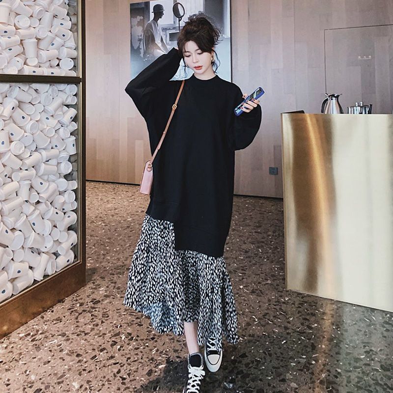Plus size rua casual retalhos  - Winter Clothing Trends For Women avaliação e preço