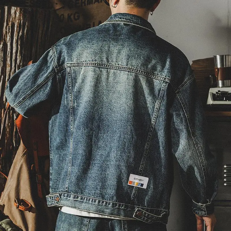 Moda solta denim jaquetas home - Winter Clothing Men Style avaliação e preço