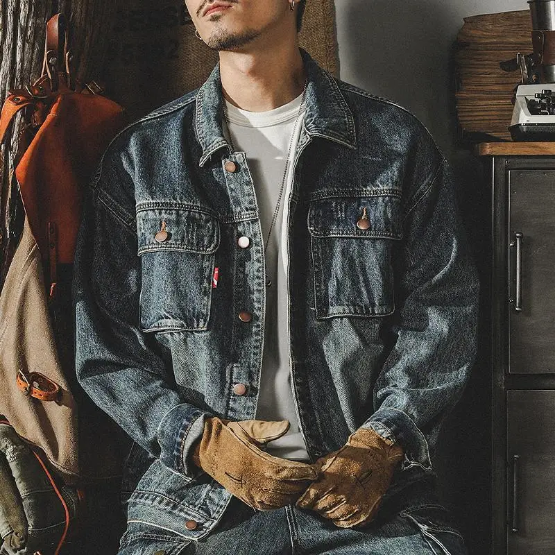 Moda solta denim jaquetas home - Winter Clothing Men Style avaliação e preço