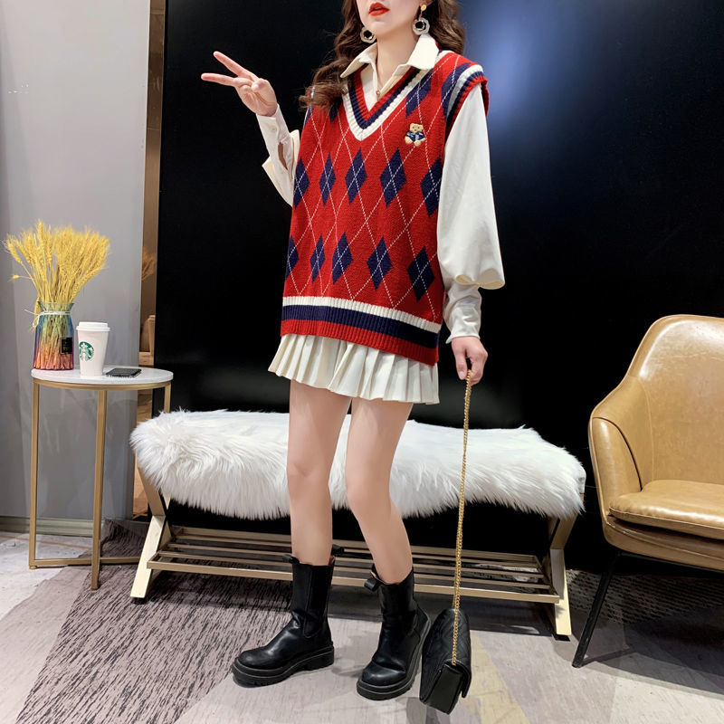 Coletes de malha vermelha para - Winter Clothing Trends For Women avaliação e preço