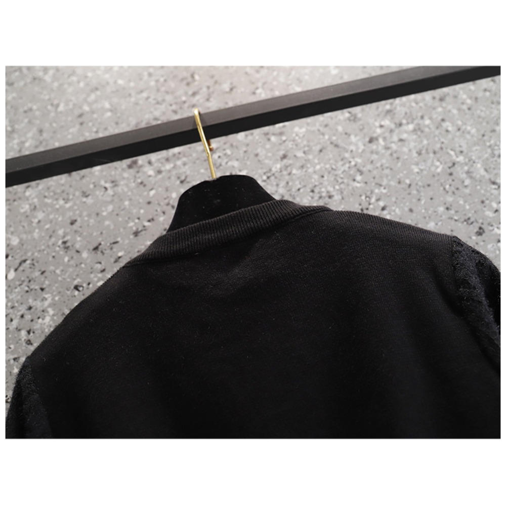 Casual elegante beading malha  - Winter Clothing Plus Size avaliação e preço