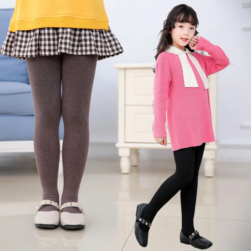 Escovado meia-calça grossa par - Winter Clothing Baby Girl avaliação e preço