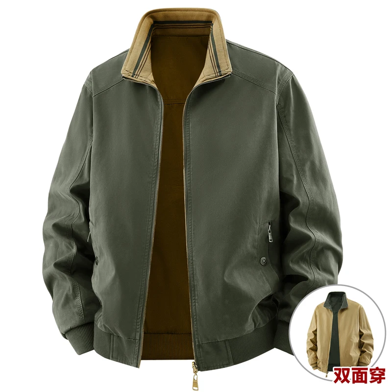 Jaqueta Reversível de Alta Qua - Quality Winter Clothing Bomber Jacket avaliação e preço