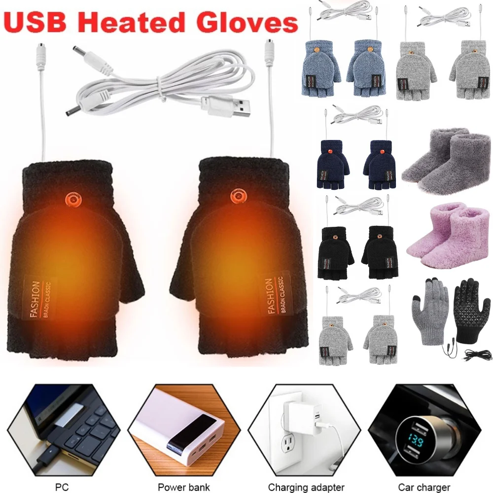Usb elétrico aquecido luvas de - Heated Gloves Electric avaliação e preço