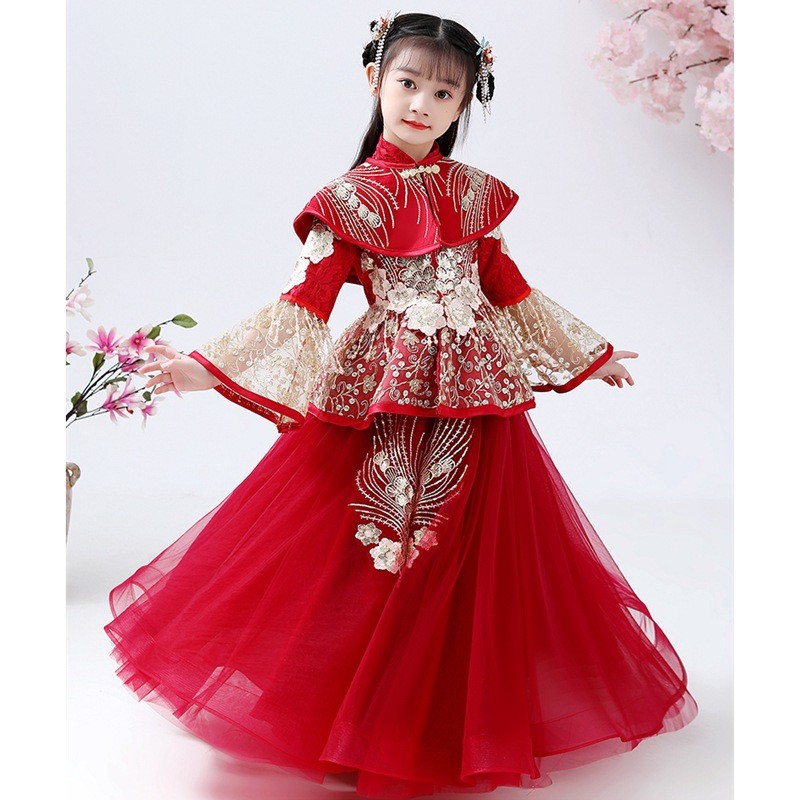 Vestido Infantil Hanfu Cheongs - Winter Clothing Kids avaliação e preço