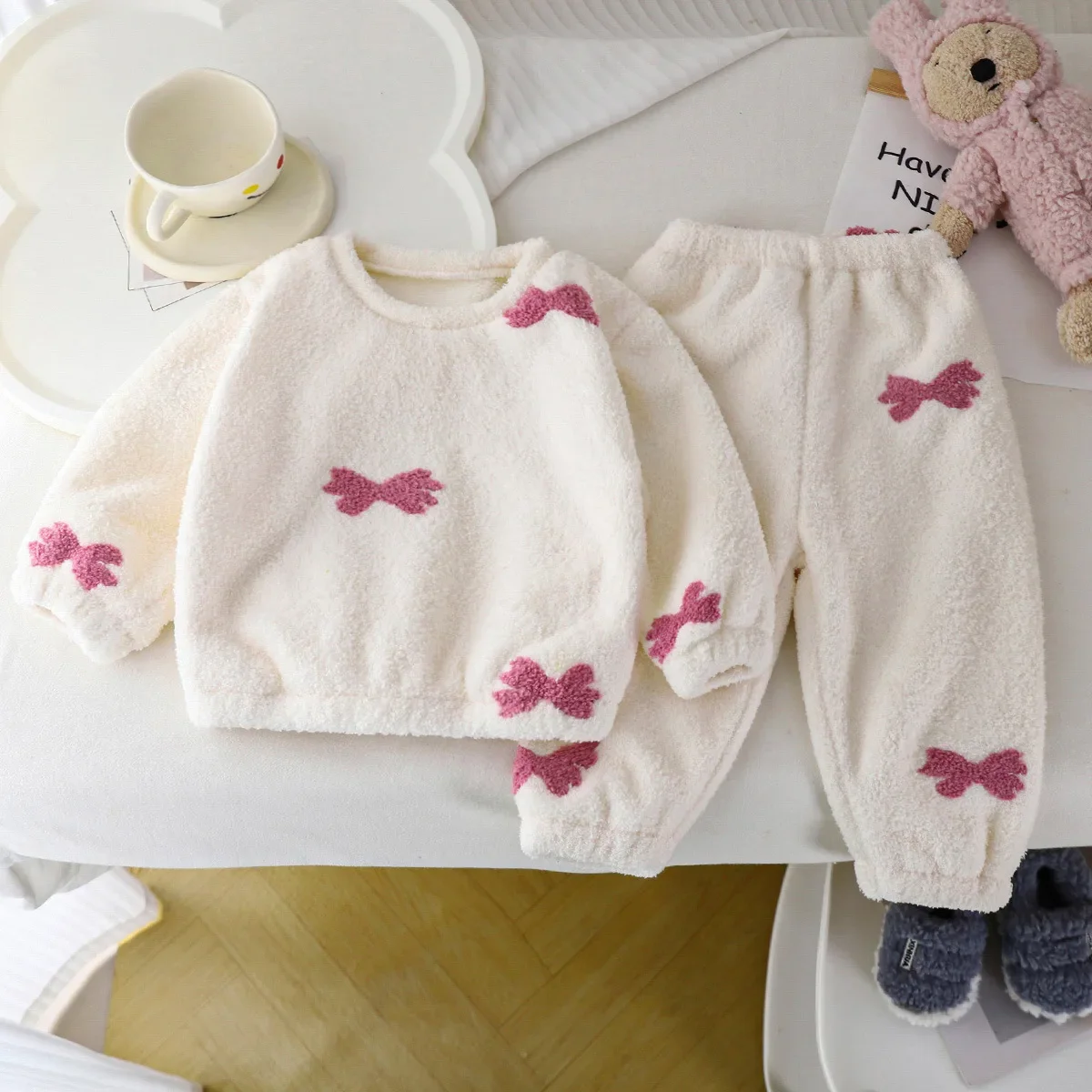 Pijama grosso de lã quente inf - Winter Clothing Baby Girl avaliação e preço