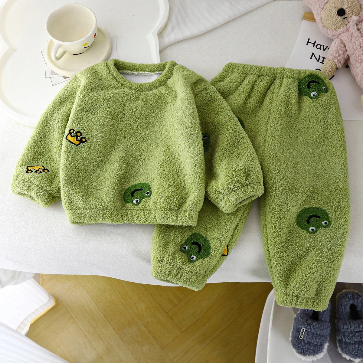 Pijama grosso de lã quente inf - Winter Clothing Baby Girl avaliação e preço