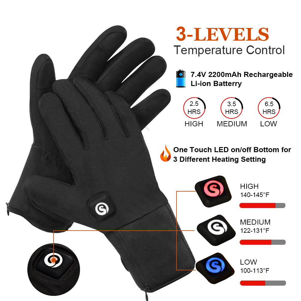Luvas de motocicleta aquecidas - Heated Gloves Electric avaliação e preço