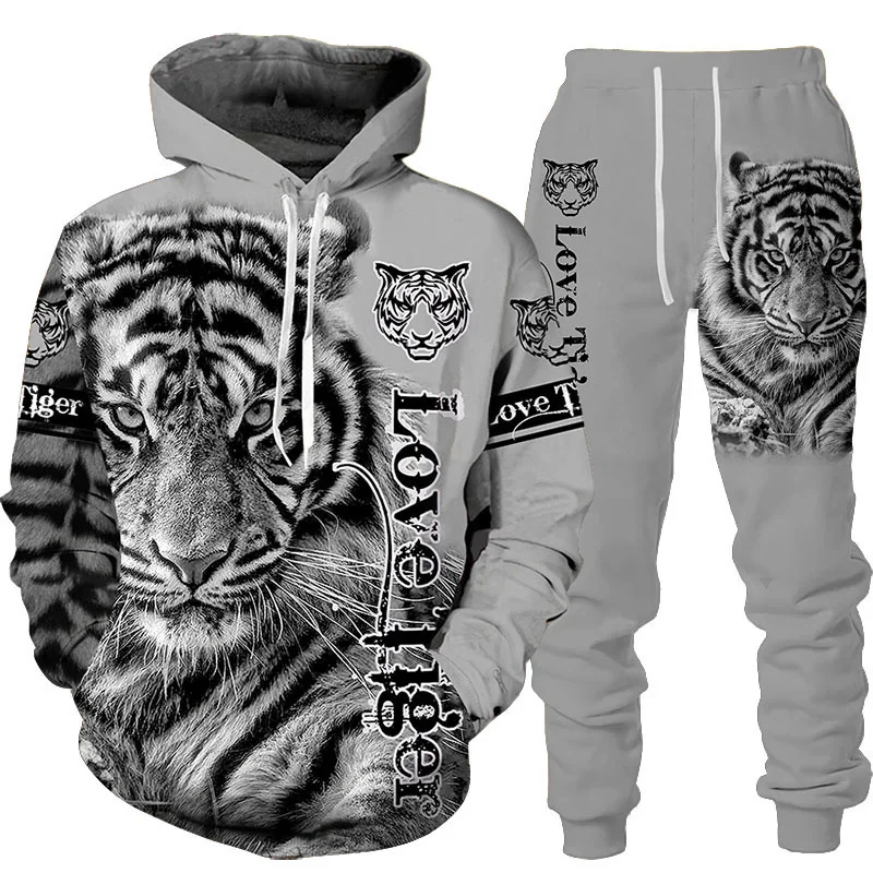 Novo animal 3d tigre impresso  - Winter Clothing Men Style avaliação e preço