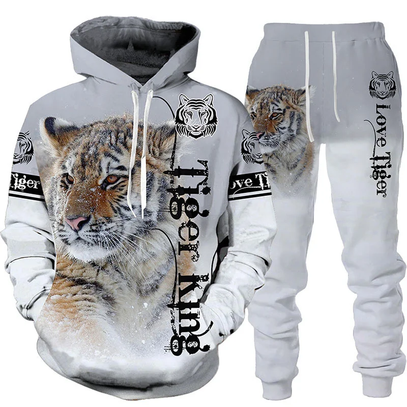 Novo animal 3d tigre impresso  - Winter Clothing Men Style avaliação e preço