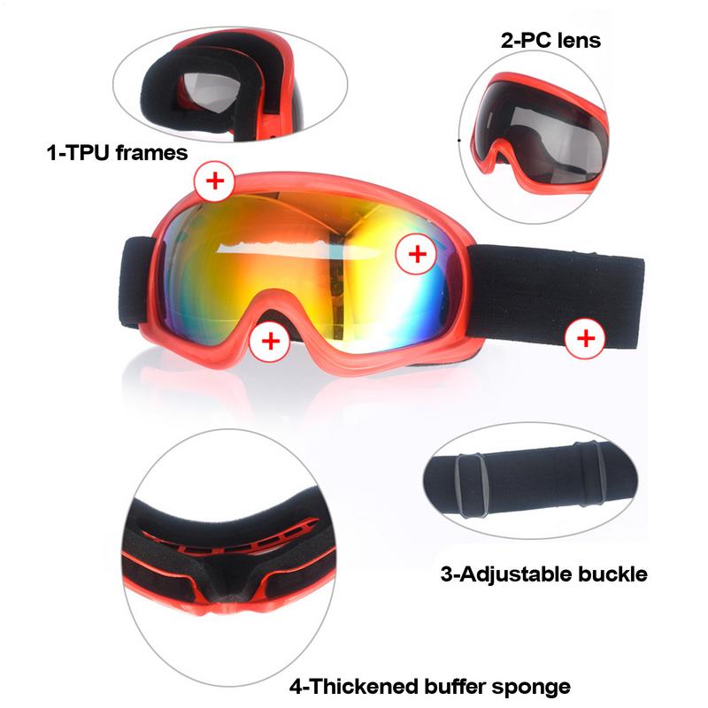Crianças óculos de esqui com p - Snow Goggle Uv avaliação e preço