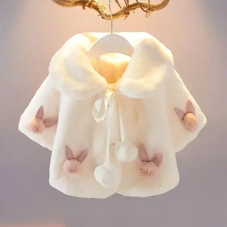 Poncho de Imitação de Pele Inf - Winter Clothing Baby Girl avaliação e preço