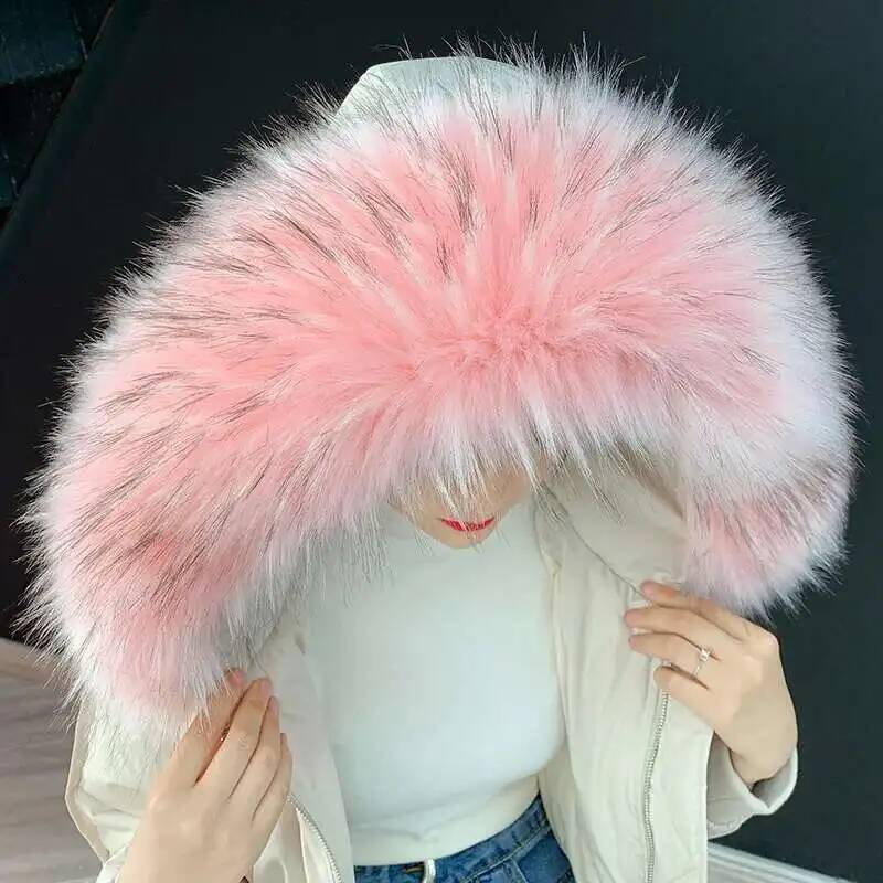 Gola de pele sintética destacá - Winter Clothing For Sale avaliação e preço