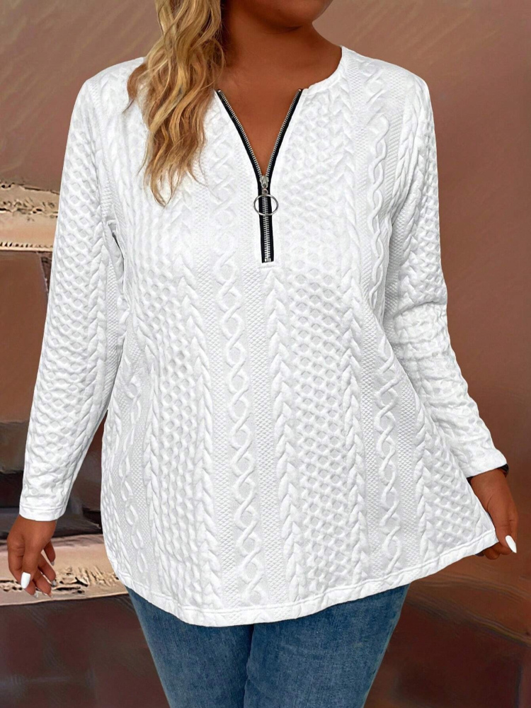 Camiseta de meia zíper feminin - Winter Clothing Trends For Women avaliação e preço