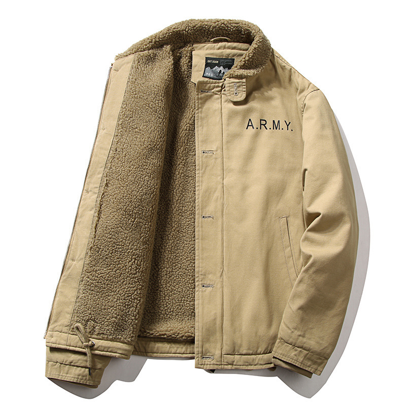 Homens velo jaquetas de invern - Quality Winter Clothing Bomber Jacket avaliação e preço