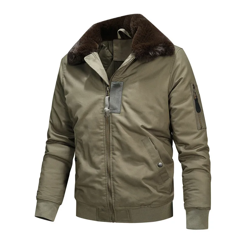 Novo inverno dos homens jaquet - Quality Winter Clothing Bomber Jacket avaliação e preço